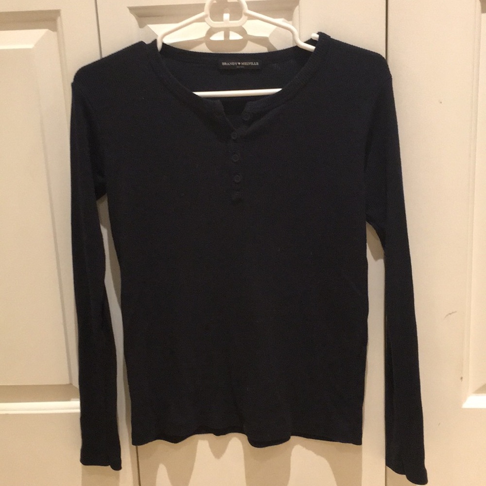 Navy, long sleeve, Brandy Melville shirt